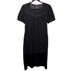 Marc by Marc Jacobs black waist tie midi dress size 10
